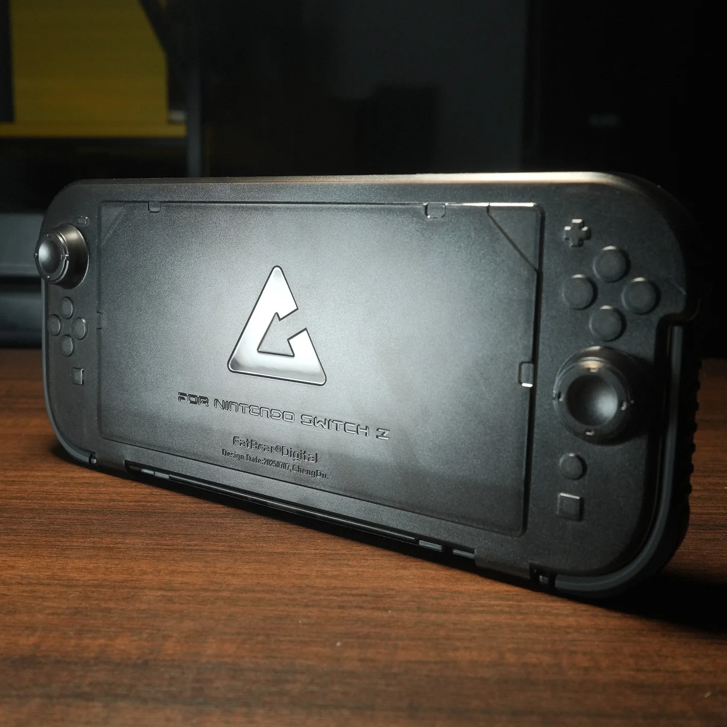FATBEAR Black Rubber Anti-fall Protective Shell Tactical Military Grade Buffer Armor Case Cover for Nintendo Switch 2, NS2