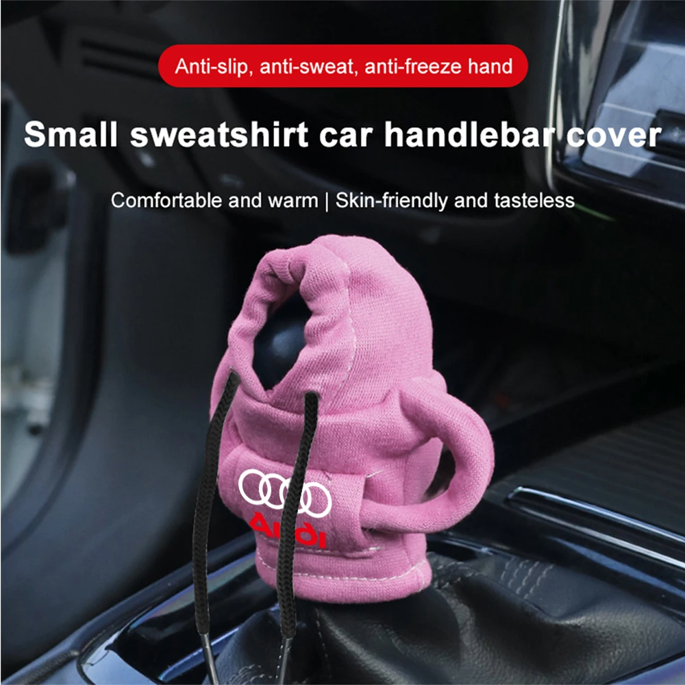 

for Audi SLINE A3 8P S3 A4 B6 B7 A6 C5 C7 A5 Q3 Q5 Q7 Gear Shift Hoodie Cover Manual Car Shift Lever Decoration Case Accessories