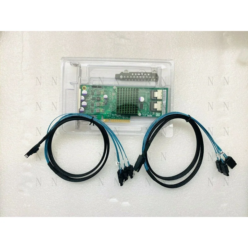 Z SuperMicro FOR AOC-S2308L-L8i 8 Ports IT Mode PCIe 6Gb/s + 2* SFF8087 SATA Cable