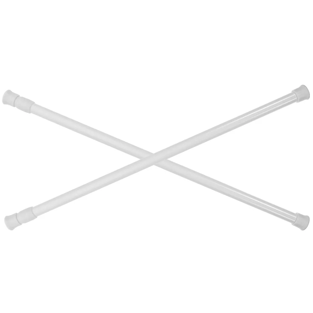 2 قطعة قضيب تليسكوبي دش الستار الحمام السكك الحديدية الملابس للتمديد القطب حوض الاستحمام الحديد قابل للتعديل