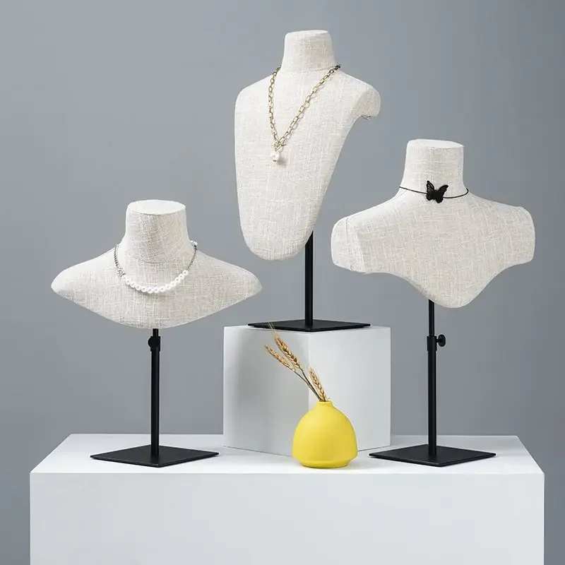 Necklace model jewelry pendant rack props, jewelry silk scarf scarf bow tie display rack