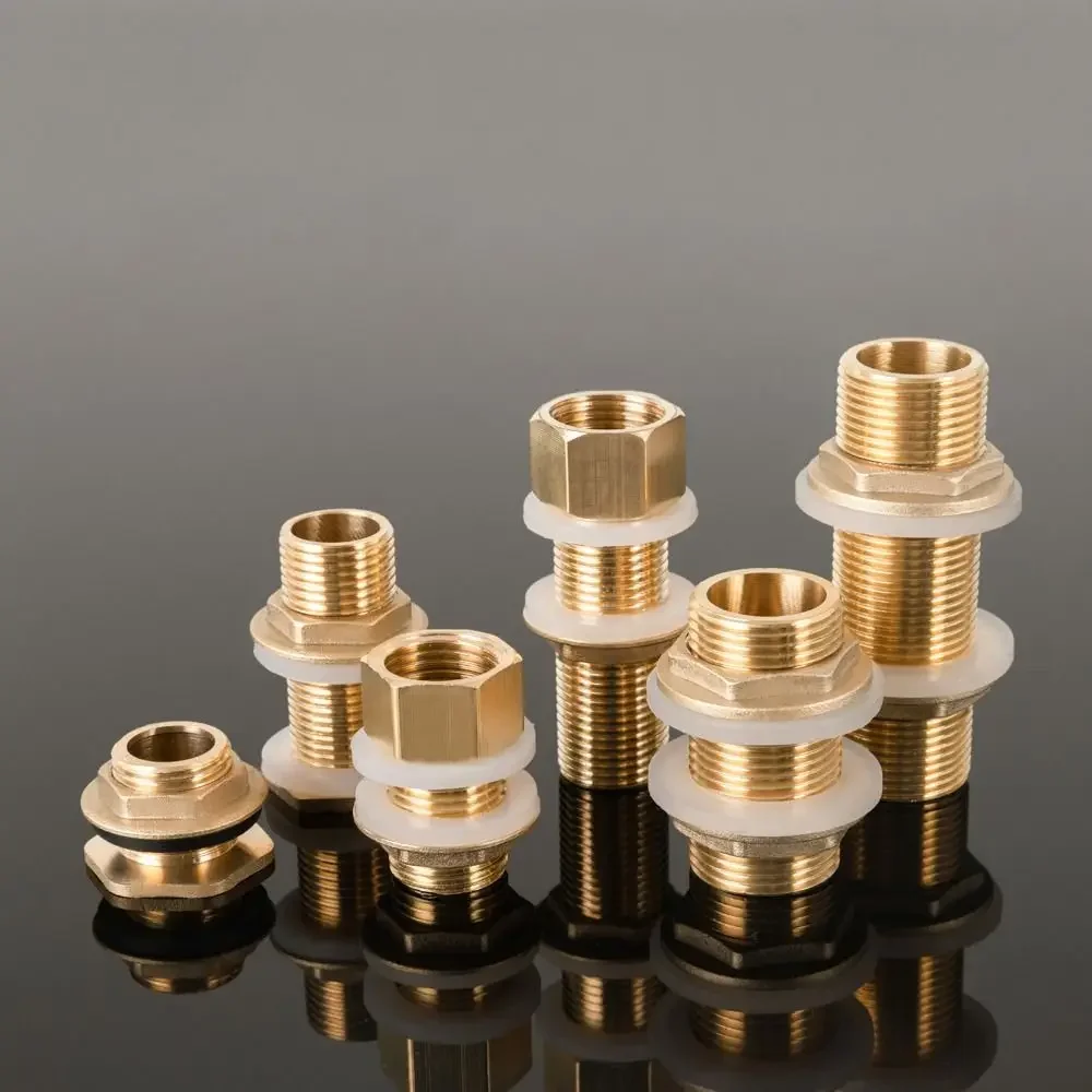 

1/2 "External Thread Brass Pipe Gasket Fish Tank Garden Irrigation Hose Adapter Nut Joint Brass Water Tank Connector