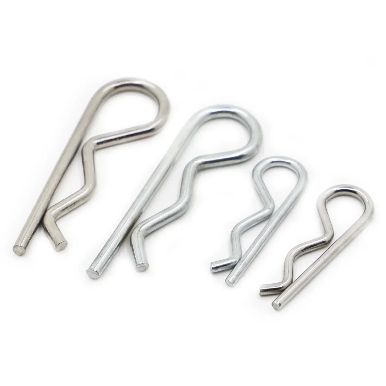 304 Cotter Hitch R Pin Clips Carbon Steel Safety Split Clip Fuse Pin Hairpin M1 M1.2 M1.6 M1.8 M2 M2.5 M3 M3.5 M4 M5
