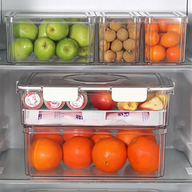 Boîte de Rangement des citrouille avec Poignée, Rangement de Proximité Transparent, Fournitures de Cuisine