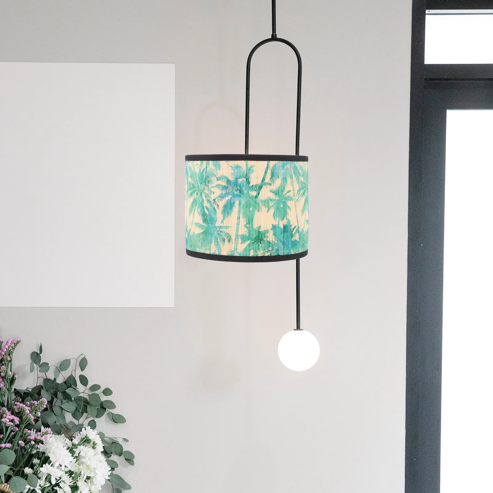 

Bamboo Lampshade Light Light Accessory Cover Decorative Pendant Chimney Home Night Lamp Accessories Bamboo Iron Material