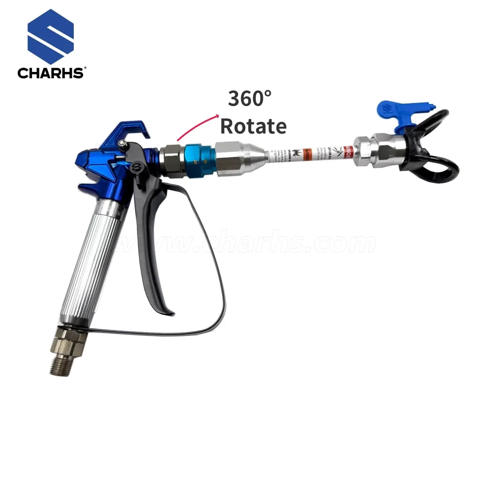

Airless Paint Spray Gun Fan Pivot Rotary Joint 360° Rotation Airless Spray Gun Accessory Airless Spray Gun Attachment Adaptor