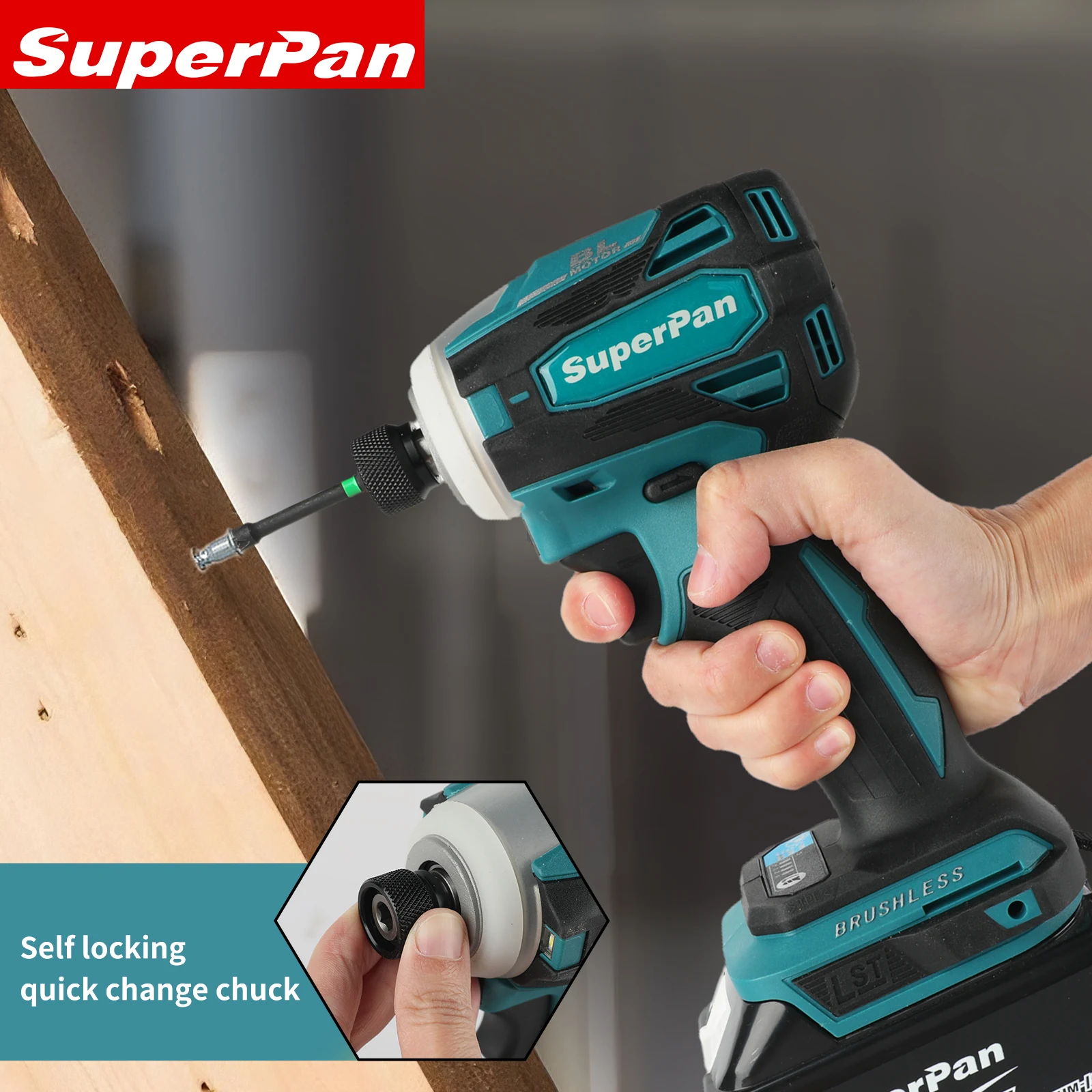 

Энергоэффективный дрель-шуруповерт SuperPan SP172 18V LXT — бесщеточный аккумуляторный инструмент для крепления древесины, совместимый с аккумуляторами Makita 18V