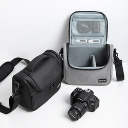 BOONA Digital SLR Solid Camera Bag Lens Photography Storage Bag Camera Shoulder Sling Crossbody Bag Case for Canon Nikon Sony