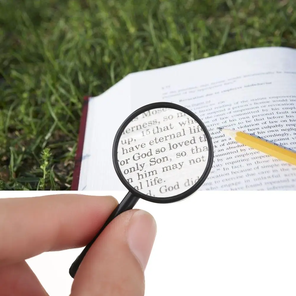 10/5/1PCS 5X Magnifier for Reading Tool Mini Pocket Hand Held Magnifying Glass for Insect Viewer Children Reading Glass Lens