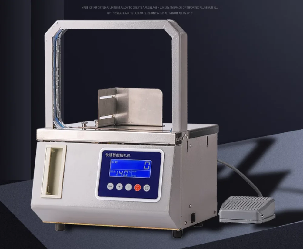 hot melt automatic vegetable strapping bundling  machine,supermarket noodles Giveaway and ham sausage binding machine GS-22