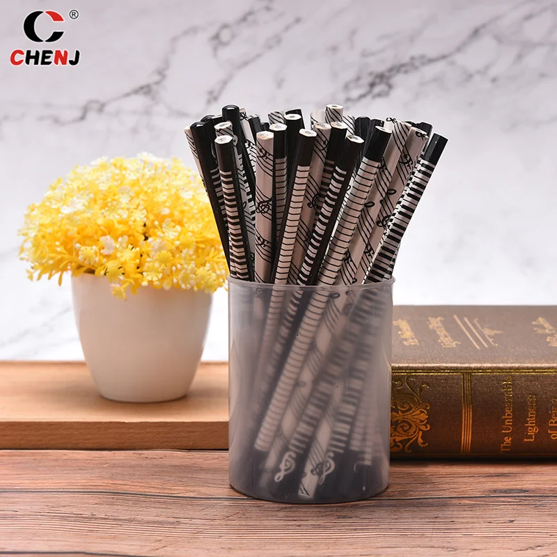 12pcs/set Musical Note Pencil Pencil Music Stationery Piano School Student Accessories