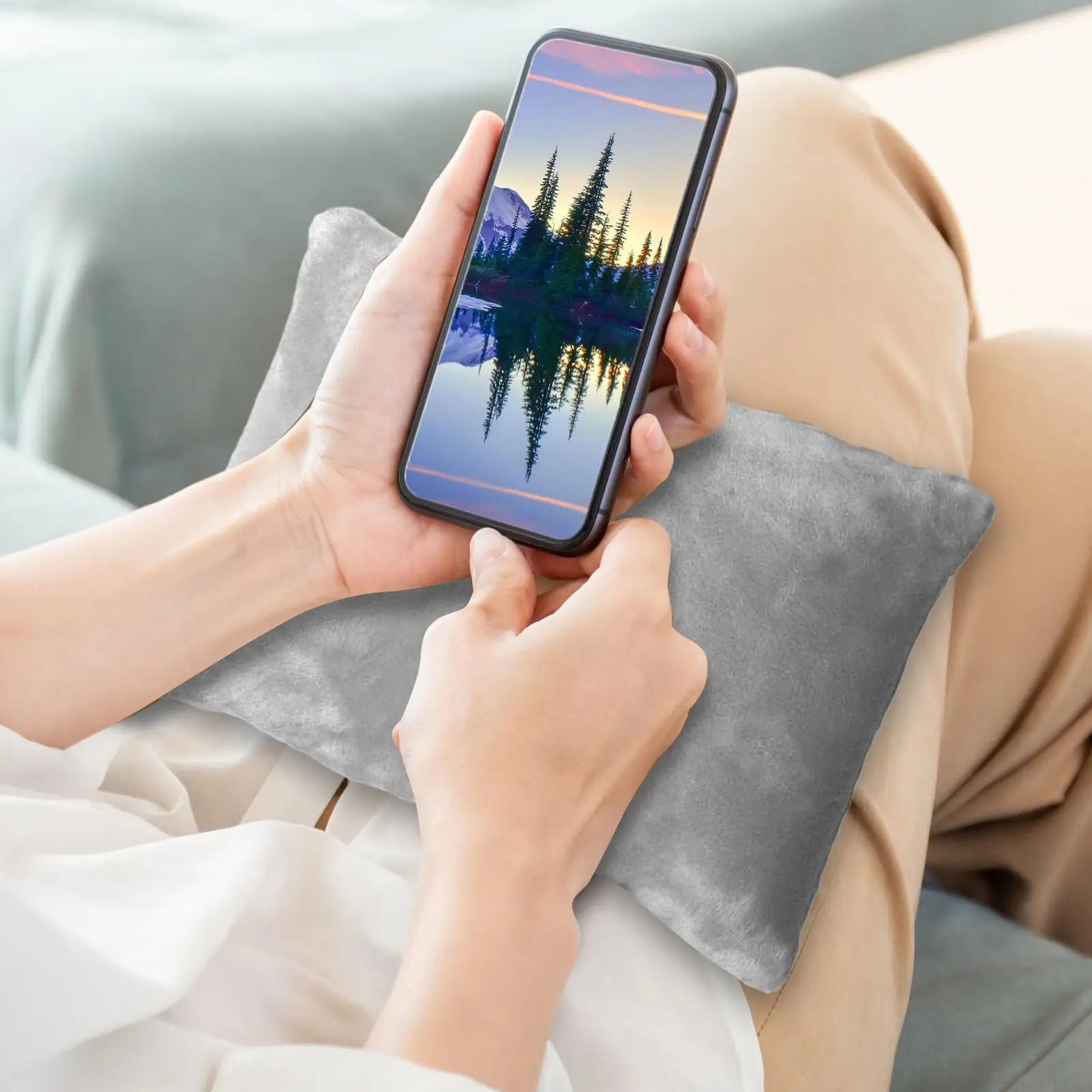 

Small Pillow 2 Pieces Soft Cushion 11 x 7 Inch Nap Pillow for Kids Pet Neck Wrist Waist Knee Bed Chair Sofa Camping Desk Travel