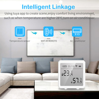 Tuya Indoor Hygrometer Thermometer Detector WiFi Temperature Humidity Sensor Intelligent Linkage Remote Monitoring LCD Display