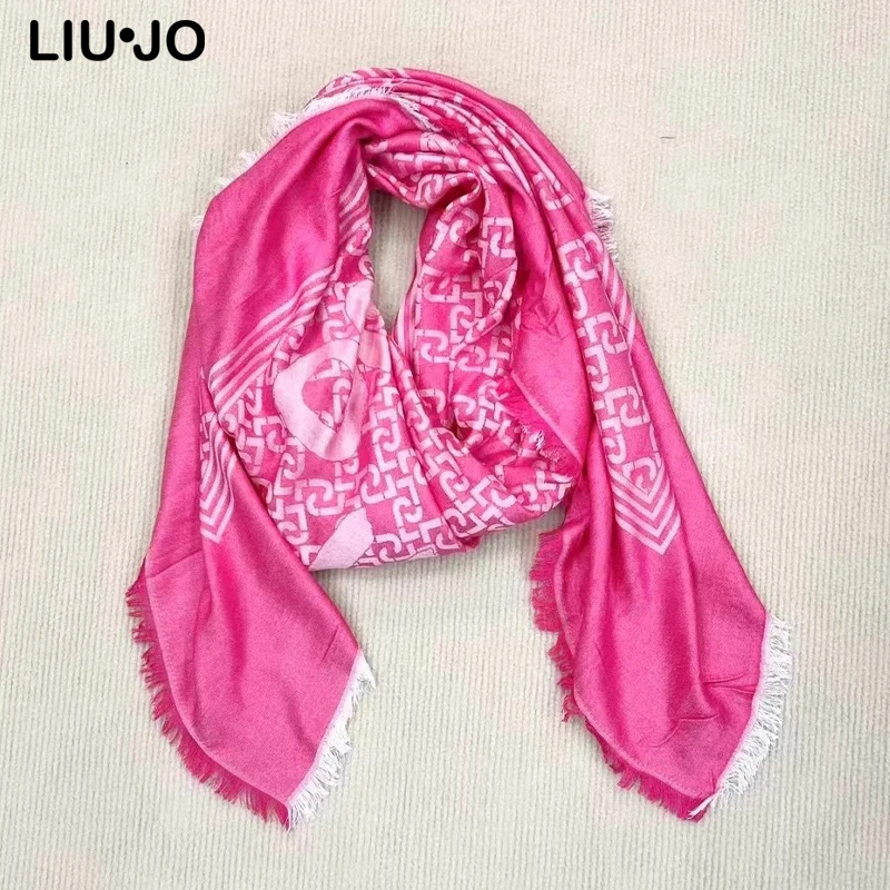 Liu Jo Luxury Brand Original Italy Scarf Women Classic Fashion Letter Print Autumn Winter Warm shawl Scarves