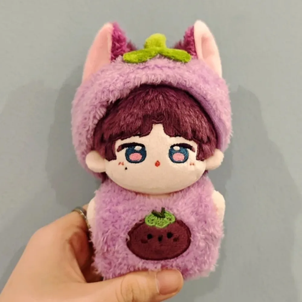 

Fruit Series 10cm Cotton Doll Clothes Grape Suit Doll Clothes Outfit Jumpsuit Creative Doll Dress Up Set Children's Gift