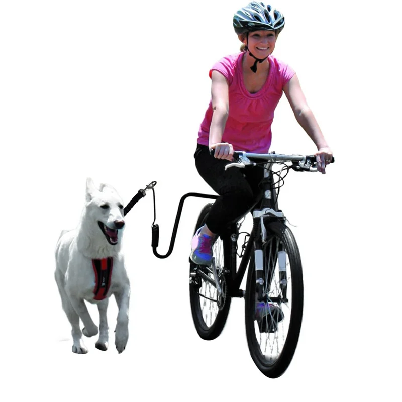 ABUI-Dog Bicycle Leash Heavy Duty Hands Free Attachment For Riding Cycling For Dog Bike Leash For Exercise
