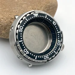 47mm Tuna Watch Case Fits NH35 NH36 7s26 4R35 4R36 Watch Movement Steel Bezel Insert Men Seiko Tuna Watch Case