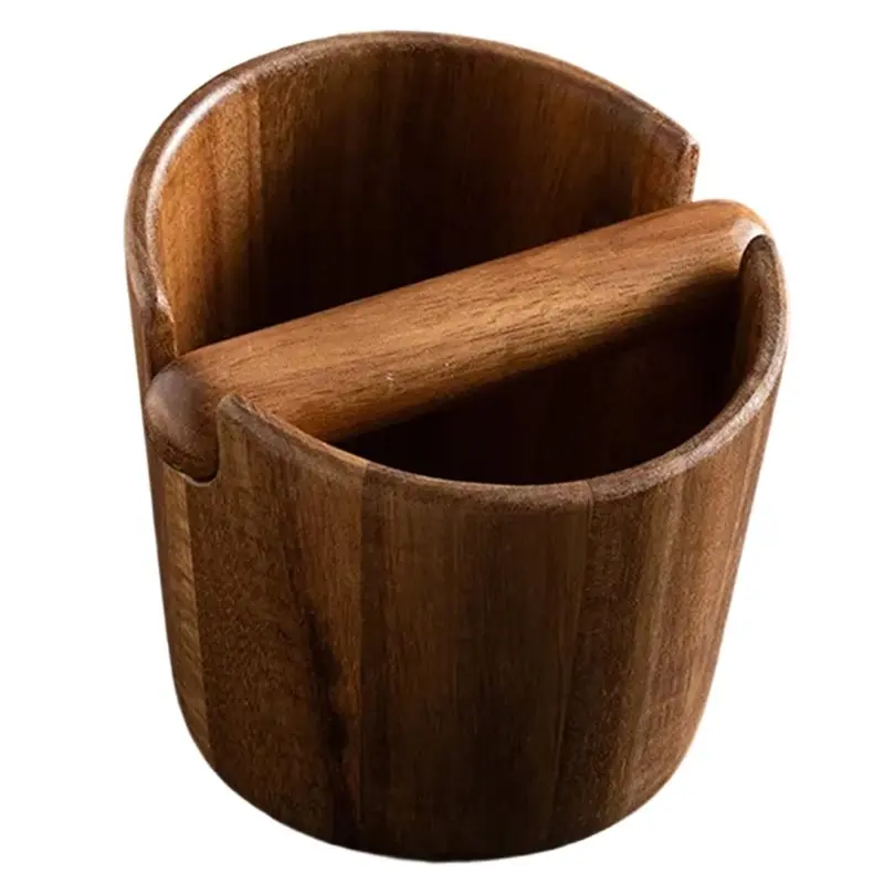 

ABSE-Knock The Slag Ведро Кофейная гуща Аксессуары для кофе Инструменты для бариста Резервуар для стука из цельного дерева