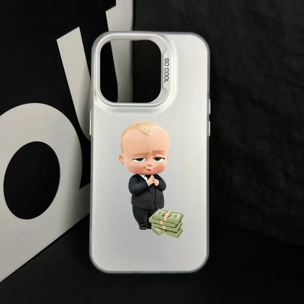 Picture 6: Cute B-Boss B-Baby Phone Case For IPhone 16 15 14 13 12 11 Pro Max Plus Color Shockproof Back Silver Cover
