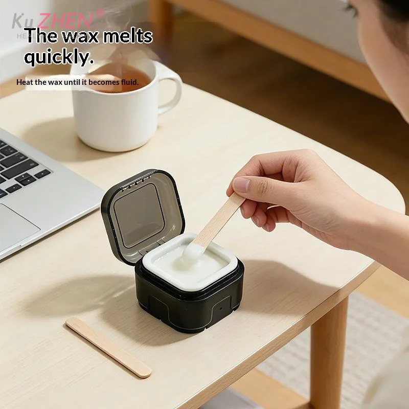 Mini Wax Heater Machine Silicone Bowl Wax Warmer Nose Ear Hair Removal Waxing Kit Wax Bean Wax Heating Melting Pot Melter view 3