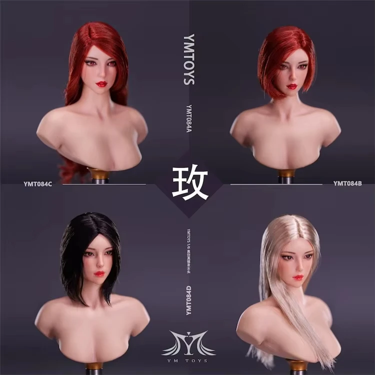 

YMTOYS YMT084 1/6 Голова азиатской красавицы Мэй с очаровательными глазами, скульптурная работа, подходит для 12-дюймовых женских фигурок-солдат TBL PH