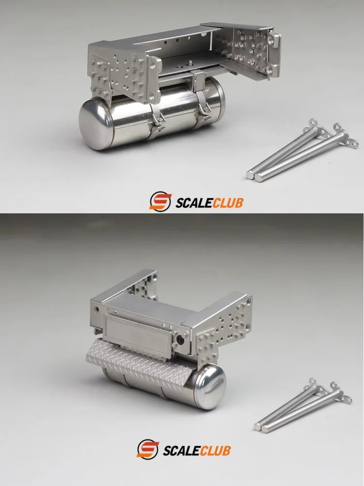 Scaleclub 1/14 vrachtwagen metalen achter luchttank staartbalk voor lesu tamiya vrachtwagen model R620 R470 FH16 TGX en DIY gemodificeerde vrachtwagen