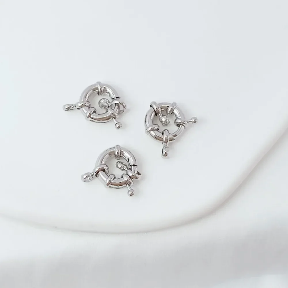 

14K Gold-plated White K Steering Wheel Buckle Spring Buckle Connecting Buckle DIY Handmade Bracelet Accessory Material Matching