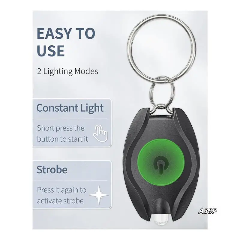 

10 Pack LED Keychain Flashlight Mini LED Keychain Light Portable Ultra Bright Battery Powered Key Ring Torch