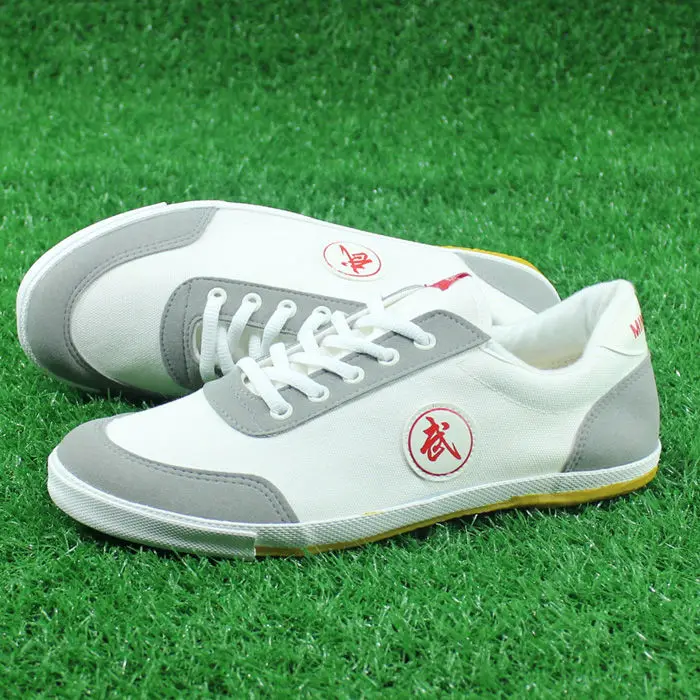 Martial Arts White Shoes Unisex Adult Exercise Chinese Traditional Old Beijing Tai Chi Kung Fu Team Performance Match Men Women