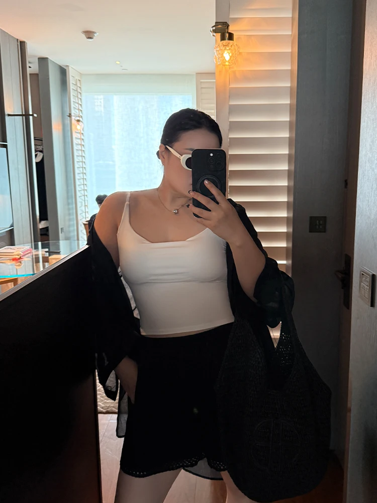 Plus Size Damenmode Pure Desire Sle Square Collar Strapl Bal Bra Built-In Outdoor Wearable Base Layer Strap