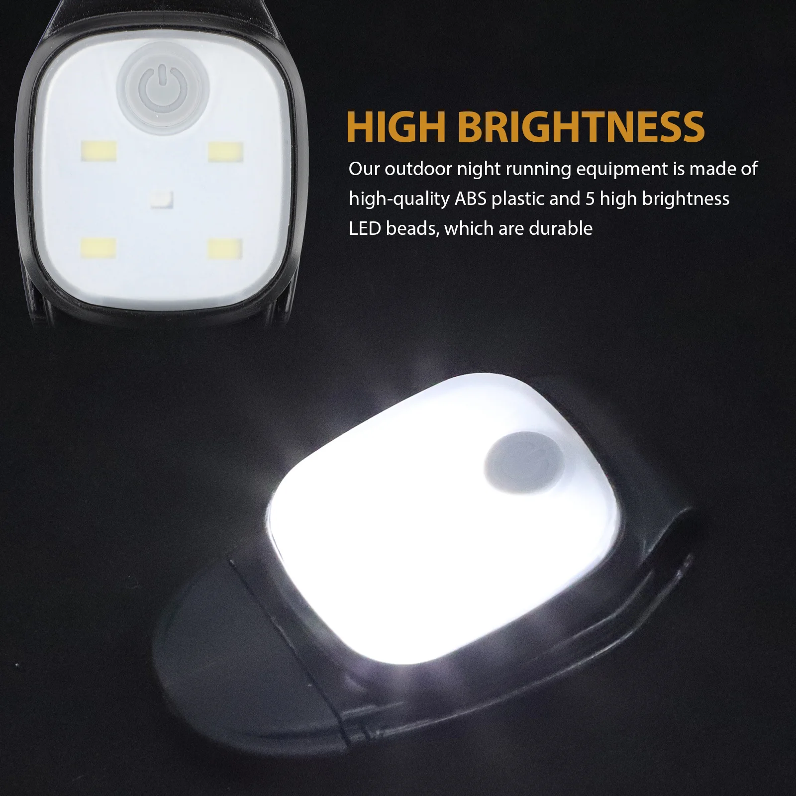 

2pcs Led Running Night Camping Lamp Outdoor Rechargeable Work Light Durable Waterproof On Lamp Fishing Emergency