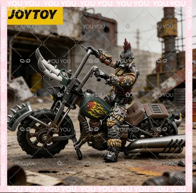 

JOYTOY Battle for The Stars 1/18 Action Figures 10cm The Cult of San Reja Hell Walker H-20 Collection Model Toys Motorcycle