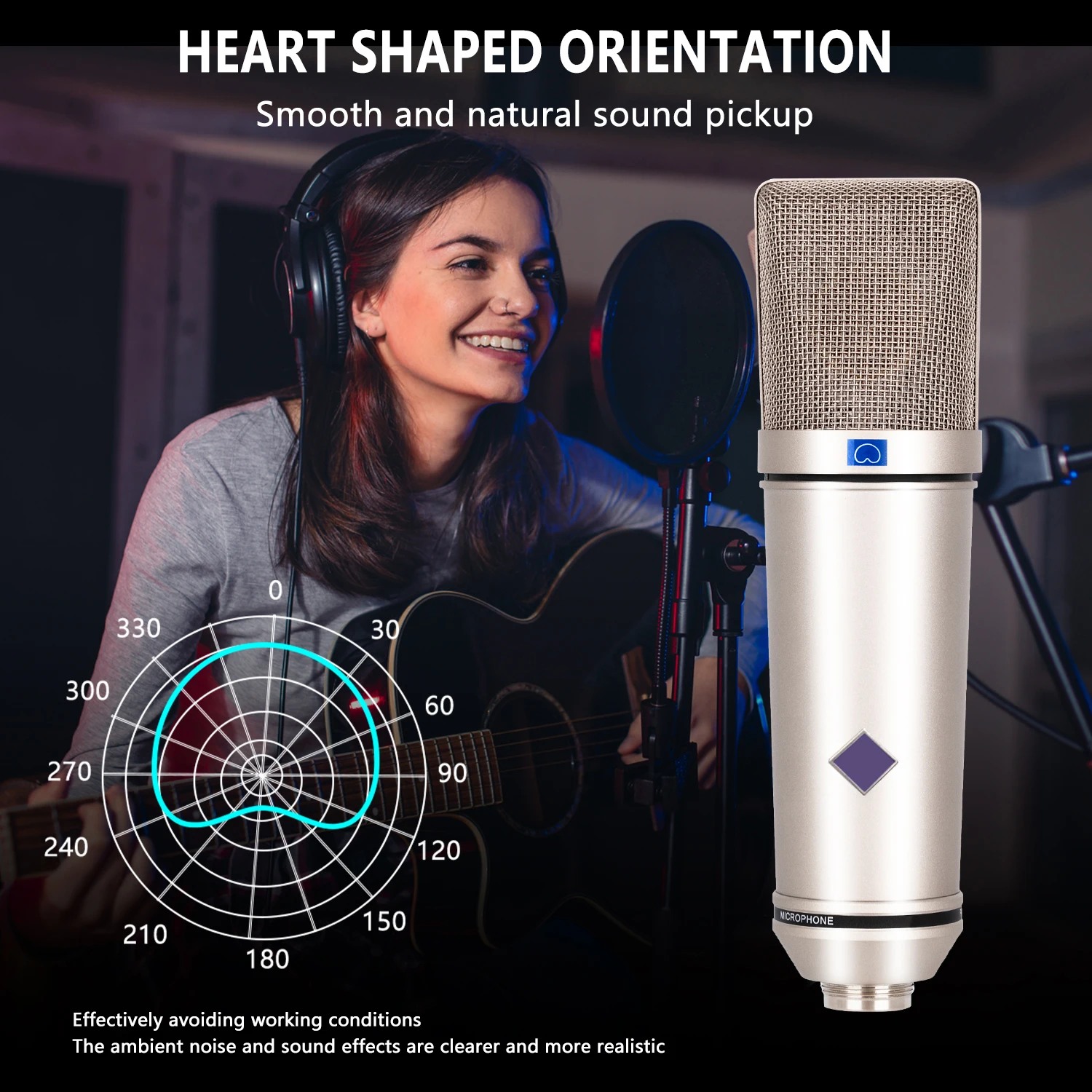 Microphone à condensateur prof - Streaming Mic Condenser avis et prix