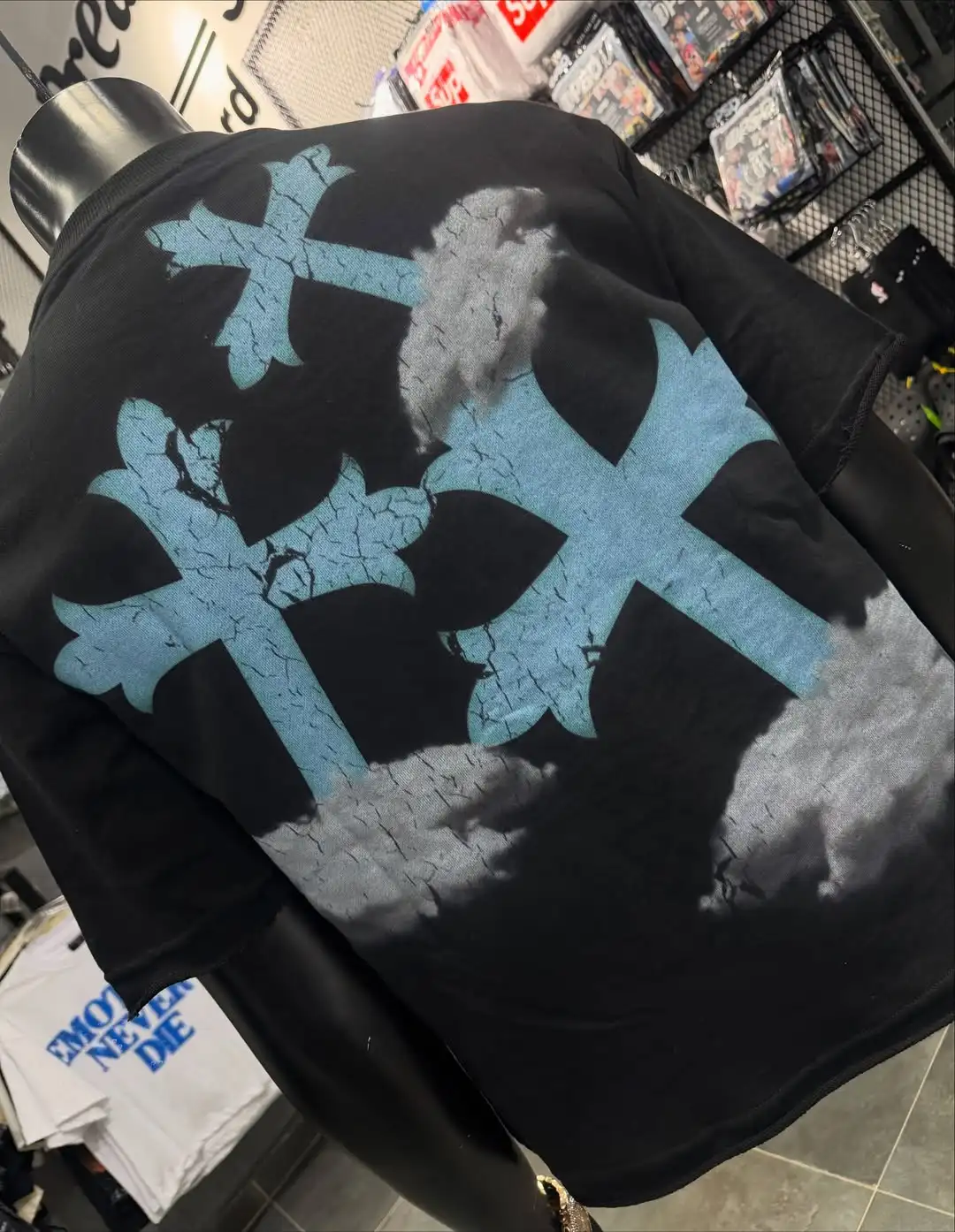 الهيب هوب الشارع الشهير اليومي خلع الملابس تي شيرت غير رسمي الاتجاه القوطي تنوعا قصيرة الأكمام للنساء بلوزات كبيرة الحجم جديد #6