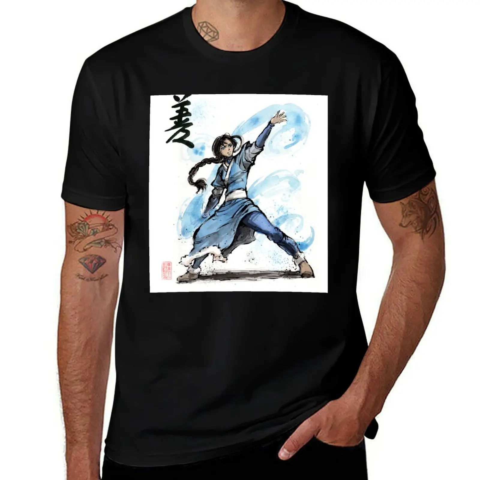 

Katara from Avatar TV series T-Shirt Casual Simple Design Short Sleeve Shirt