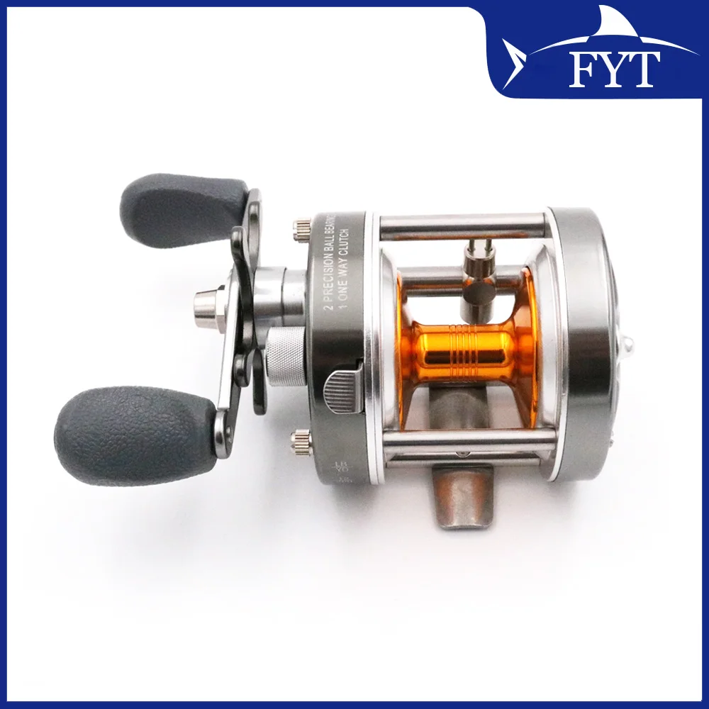 1Pcs Full Metal 3BB Ball Bearings Right Hand Drum Wheel Boat Sea Fishing Reel Horizontal MingYang BL40 Fly Fishing Reels
