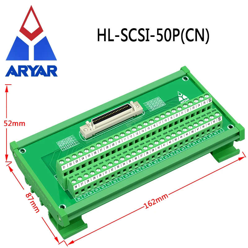 Крепление на DIN-рейку 50-pin 1/4 Крепление на DIN-рейку 50-pin 1/4