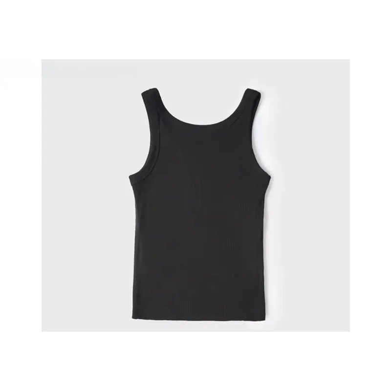 2025年トレンドレディースライトラグジュアリーラウンドネックノースリーブボトムストラップキングプリントスリムタンクトップ