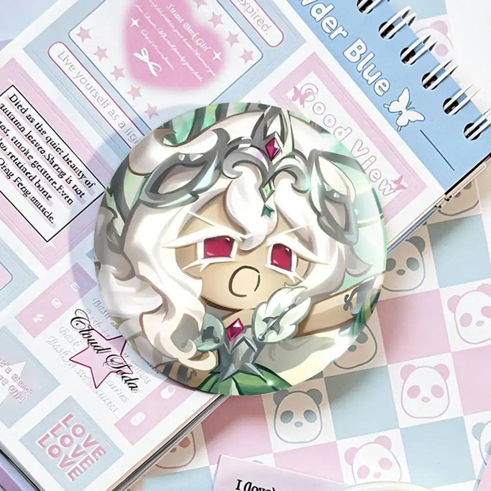 Run Kingdom W-White l-lily C-Cookie Laser Badge Applicable For Backpack Clothes Hats Decor Creative Accessories view 3