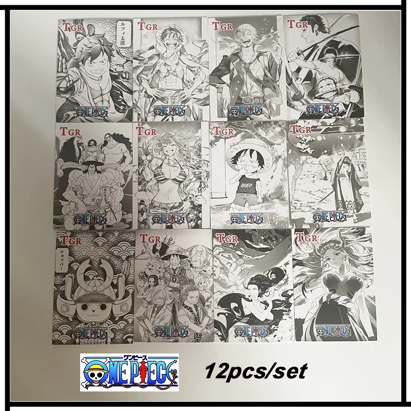 DIY ONE PIECE TGR UR series Collection card Monkey D. Luffy Nekomamushi Anime characters flash card Cartoon toys Christmas gift