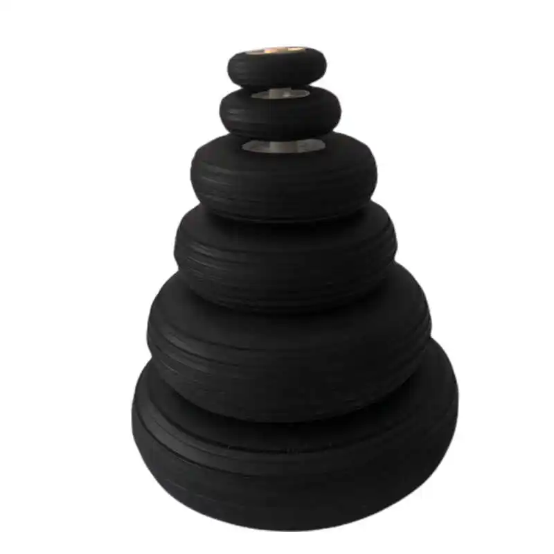 Roues d'avion RC 25-125mm, pneus en caoutchouc PU pour modèle d'avion à aile fixe, accessoires de train d'atterrissage de voiture