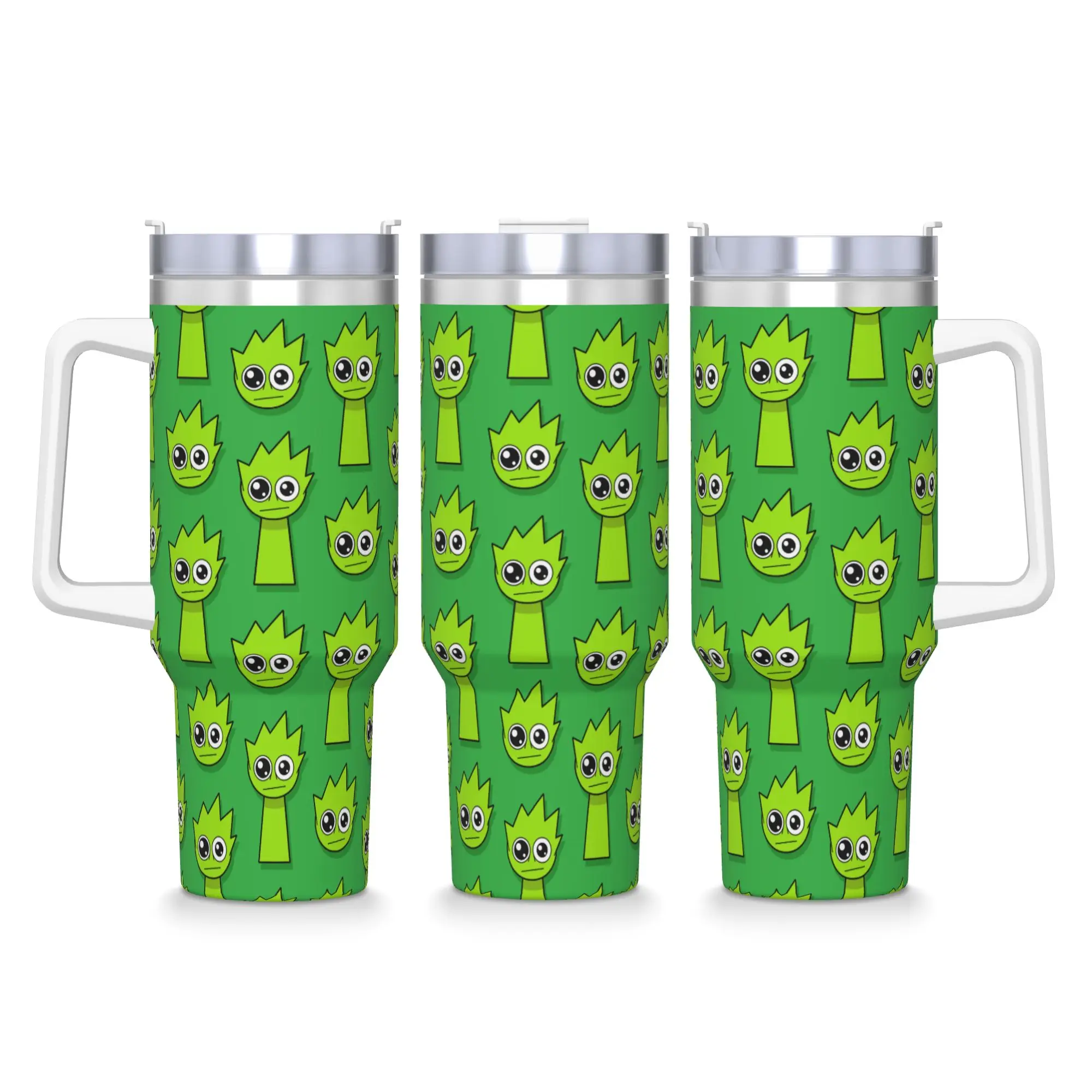 40OZ Stainless Steel Tumbler Cartoon Sprunki Game Thermal Cups  Portable Hot Drinks Car Mugs Travel Water Bottle