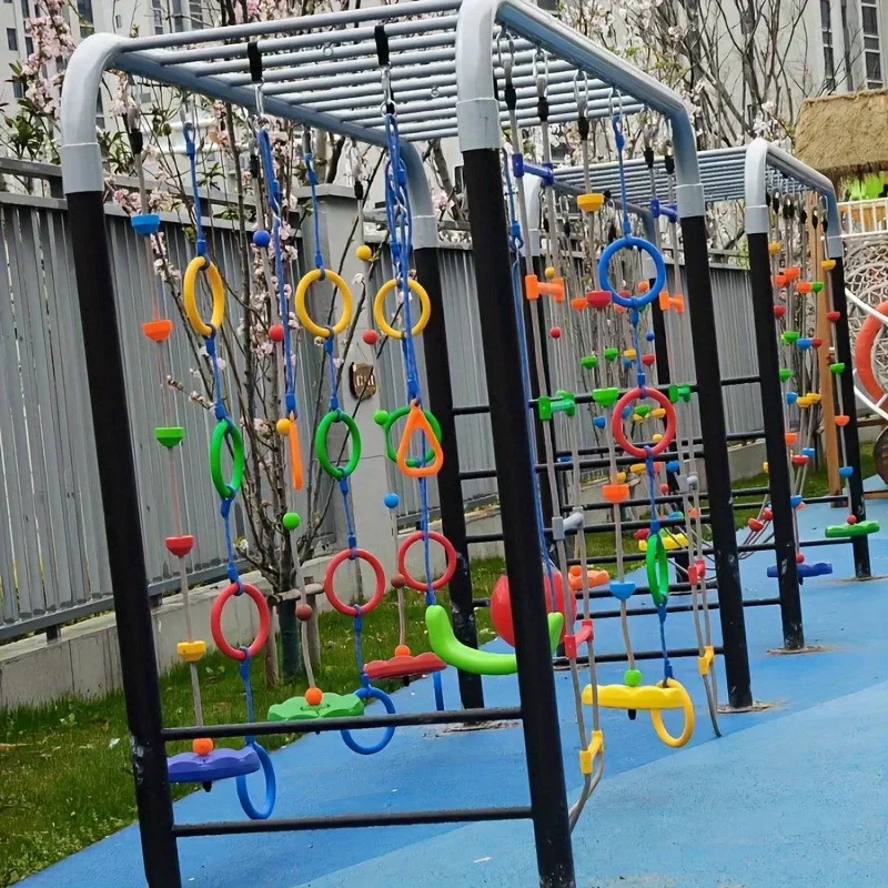 Columpio para niños, juego de escalada, juguete para entretenimiento físico al aire libre, agarre manual, juguete de escalada, equipo de columpio para patio de juegos interior y exterior
