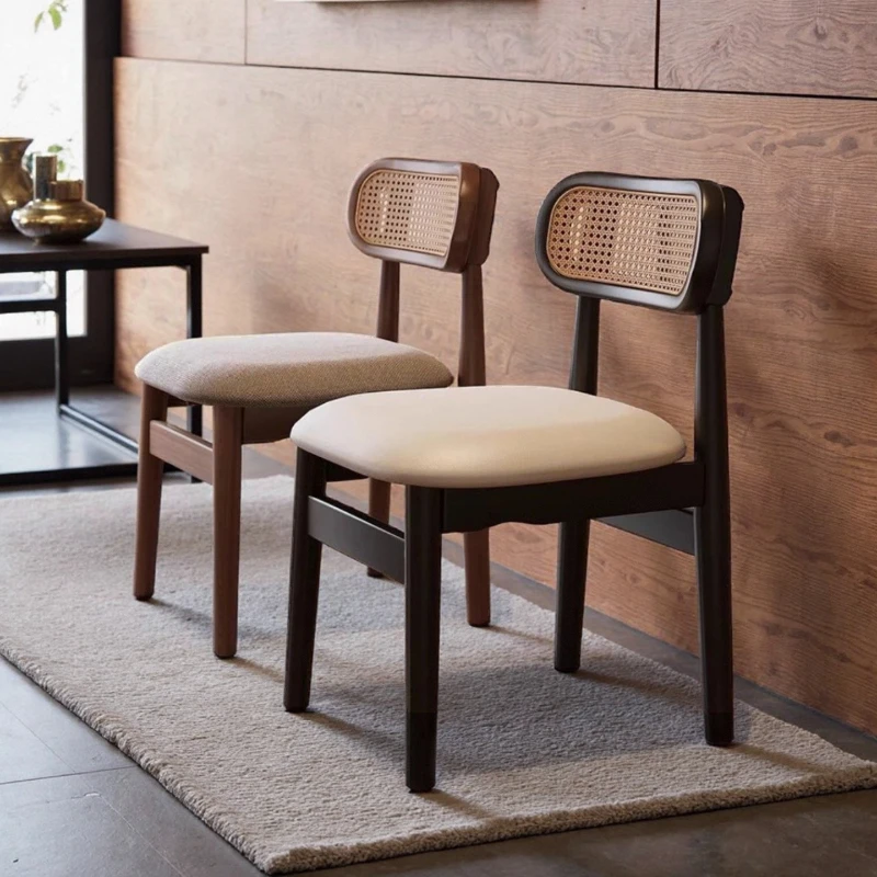 Dining Table Chair,solid Wood Dining Chair,home Leisure Rattan Chair,Nordic Restaurant Backrest Chairs,study Desks,makeup Chairs