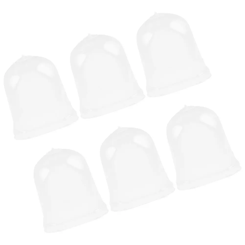 6Pcs Square Plant Nursery Pots Dome Seedling Cover Indoor Outdoor Mini Greenhouse Plant Protector Clear Humidity Dome for Garden