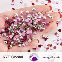 SS3-16 Non-Hotfix Nail Crystal AB Flatback Diamond Glass Swarovsky Nail Rhinestones DIY Manicure Accessories 3D Nail Charms