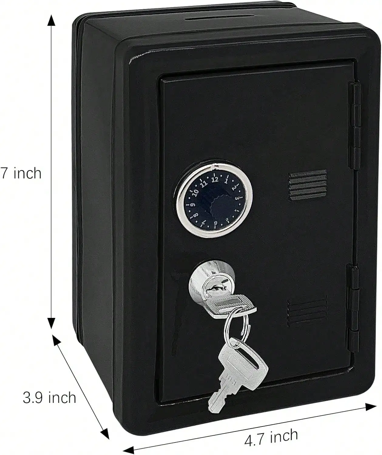 1‑Piece Advanced Security Safe Box, Black Digital & Key Dual‑Lock Safe, Wall‑Mountable or Cabinet‑Fixable Security Storage for Home & Office, Housewarming & Holiday Gift for Christmas, New Year & Valentine’s Day