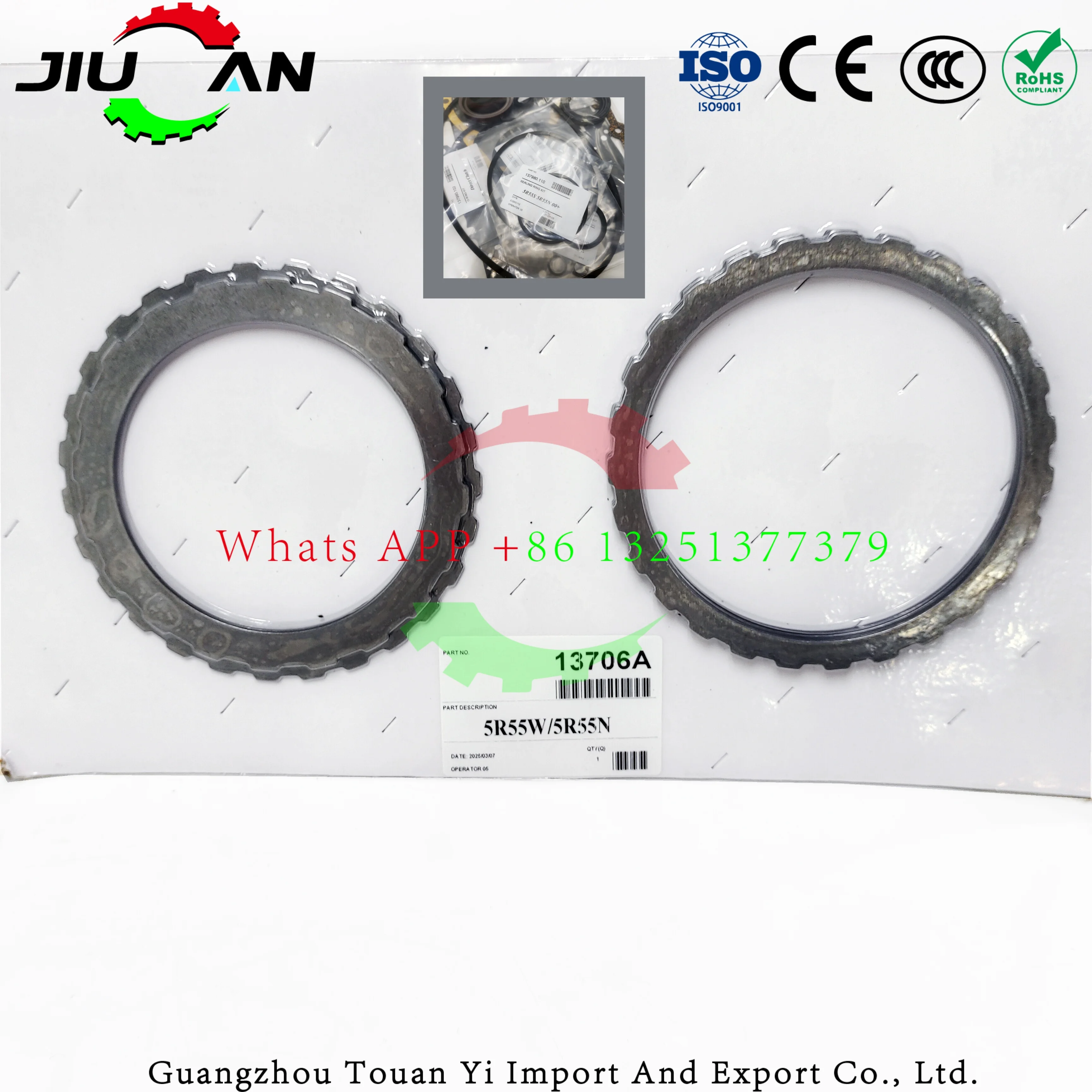 

For Jaguar Mazda Lincoln Mercury Ford Master Rebuild Kit Overhaul Clutch Plate 5R55N 5R55S 5R55W Transmission