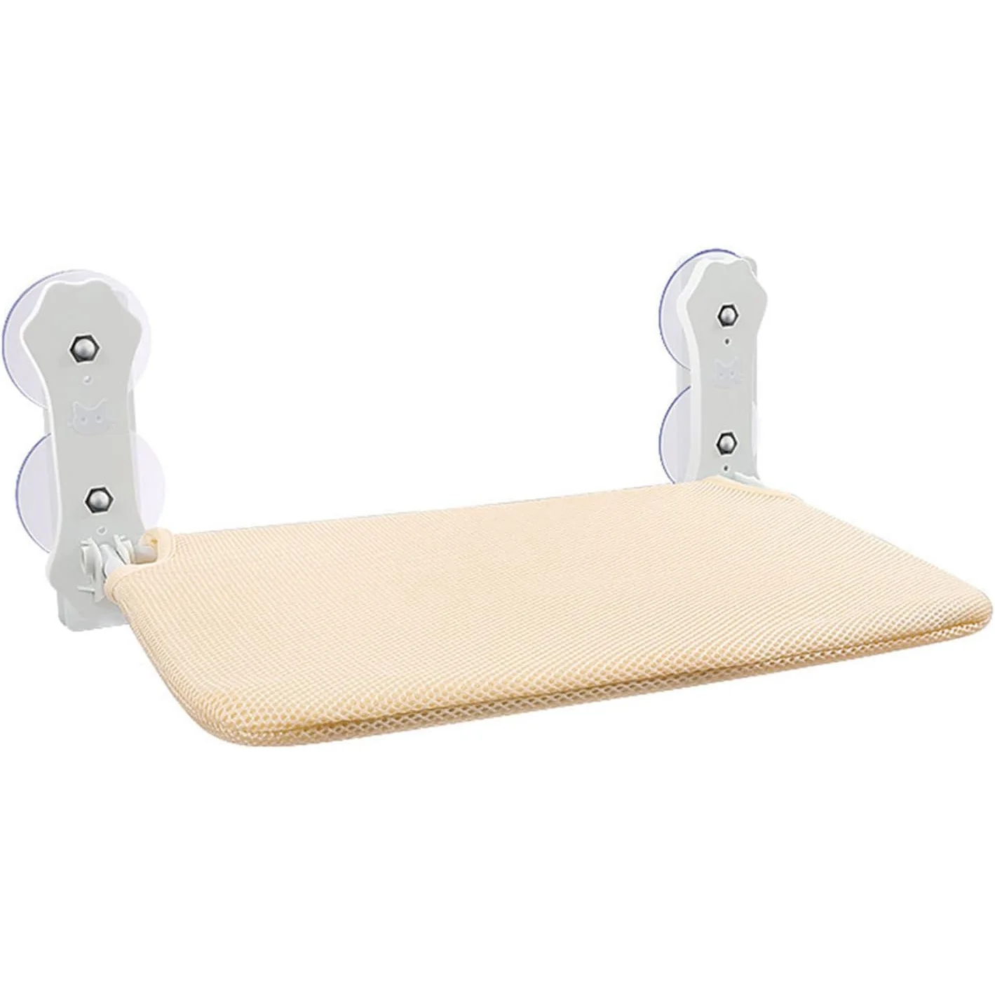 Hamaca de ventana para gatos con 4 ventosas, cama de ventana para gatos, perchero de ventana, estantes de seguridad para gatos, asiento de ventana que ahorra espacio, para gatos de interior, color caqui.