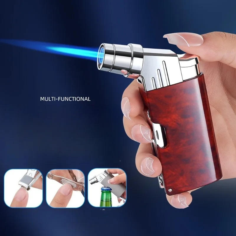 Multi Functional Nail Clippers, Bottle Opener, Direct Charging Inflatable Lighter, Blue Flame Portable Ignition Tool, Men's Gift